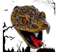 Halloween Whistles, Snake Prank Whistle, 4.61x3.11x3.07 Inches Realistic Spoof Resin Snake, Scary Funny Prank Toy for Haunted House and Escape Room Game, Outdoor Indoor Decoration
