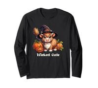 Halloween Wicked Cute Cow Maglia a Manica