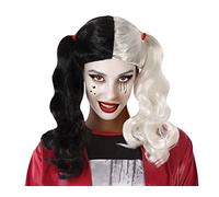 Halloween Wig Harlequin White Unisex Costumes NUOVO