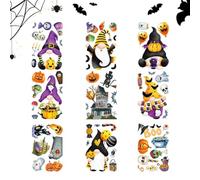 Halloween Window Clings 9 Sheets Spooky Cute Gnome Party Supplies