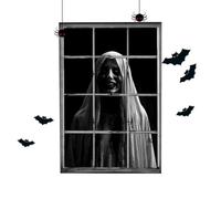 Halloween Window Cover, Gothic Ghost Decor, 80 x 120 cm Spooky Backdrop