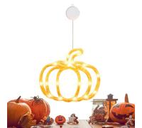 Halloween Window Lights, Autumn Suction Cup Lamp, 15.75in Waterproof Glowing Decor, Energy-Efficient Led Design, Authentic Weatherproof Build for Front, Door, Yard, Classroom