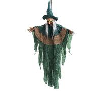 Halloween Witch, Animated Talking Witches, Light Up Eyes Sound Activation Outside Decor, Halloween Seasonal Décor for Backyard Party Carnival Garden Patio Haunted House Gathering Holiday Lawn