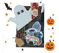 Halloween Witch Blind Date con un libro, Horror Halloween Blind Date con un libro, Ghostly Blind Date Book Box Gift Box per Halloween, amanti dei libri, sorpresa romanzo misterioso (A)