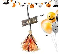 Halloween Witch Broom - Broom di Danza Spaventosa con Suoni, Masquerade Party Prop | Decorazione Spaventosa per Soggiorno, Portico, Cortile, terrazza, Sala di Fuga, casa infestata, Decorazione