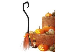 Halloween Witch Broom - Costume Ribbon Prop, Stage Performance Brush Pole