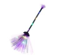 Halloween Witch Broom - Light Up Mesh Battery Powered Broom Props for Kids
