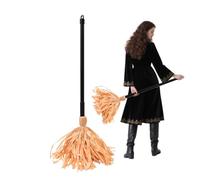 Halloween Witch Broom - Muovendo la Scopa Horror con luci a Batteria a Batteria, Ornamento Animato spettrale per casa stregata, Portico, Giardino, casa, parcheggio, Costume da Cosplay, Trucco o Dolce