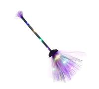 Halloween Witch Broom - Prop Di Costume Da Illuminazione A LED, Accessorio Per Feste Spezzate | Berdatta In Maschera Cosplay, Bastone Da Gioco Volante, Ornamento Decorativo Per Le Vacanze Per Il Corti