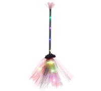 Halloween Witch Broom, Witch Cosplay Broom Stick, Light Up Witch Broom, Witches Broom Halloween Prop, Witch Party Prop Broom, Halloween Witch Broom Decor for Spooky Display