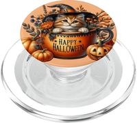 Halloween Witch Cat In Happy Halloween Coffee Mug Kitten Mom PopSockets PopGrip per MagSafe