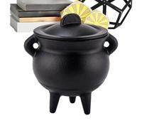 Halloween Witch Cauldron Vintage Black Incense Burner Decor