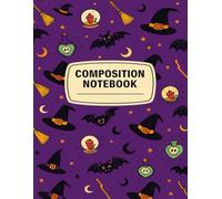 Halloween Witch Composition Notebook - College Ruled, 120 Pages, 8.5”x11” Large Writing Journal for School, Journaling, and Spooky Season: Fun Purple ... Perfect for Halloween, Students, and Everyday