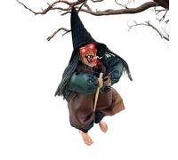 Halloween Witch Decor | Decorazione di streghe inquietanti con sana attivazione per divertimento inquietante | d'animazione con gli occhi rotondi | Artenza animata e di illuminazione Scary Idea