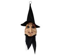 Halloween Witch Decor - Spooky Blinking Sign, Flashing Wall Ornament, Elect