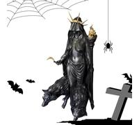 Halloween Witch Decor - Statua della strega in resina | Scultura fantasma senza volto | Scultura decorativa per ornamenti per il desktop in piedi gotico per la casa di Halloween Haunted House Decor