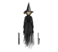 Halloween Witch Decorations Outdoor - Spooky Animated Witch Prop with Lights and Sounds, Creepy Hanging Witchh Figure for Halloween Display | Yard, Garden, Porch, Patio, Lawn, Haunted House, Festival
