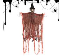 Halloween Witch Decorations, Scary Outdoor Decor, Party Ornament Display, Weather-Resistant Design, Eye-Catching Spooky Style, Easy to Set Up, Porch, Lawn, Garden, Patio, 37.8x23.62 inches