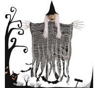 Halloween Witch Decorations, Scary Outdoor Decor Party, Sturdy Build, Stylish, Ornaments for Indoor Outside Supplies Porch Yard Lawn Garden Farmhouse Patio, 96 x 60 cm