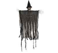 Halloween Witch Decorations, Scary Outdoor Decor, Spooky Party Ornament, Creepy Porch Display, Themed Yard Prop for Creating Haunted Atmosphere Lawn Garden Farmhouse Patio Supplies, 37.8x23.62 Inches