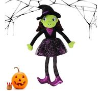 Halloween Witch Doll - Soft Plush Toy for Girls | 40cm Cute Witch | Skin-Friendly Stuffed Doll for Sofa, Cute Soft Toy Lovely Decor for Indoor Offices Bed Sofa Living Room Party Girls