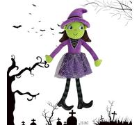 Halloween Witch Doll - Soft Plush Toy for Girls | 40cm Cute Witch | Skin-Friendly Stuffed Doll for Sofa, Cute Soft Toy Lovely Decor for Indoor Offices Bed Sofa Living Room Party Girls