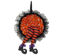 Halloween Witch Gaming Greath - Arredamento Da Parete Per La Casa, Porta Da Stregone Sospeso | Funny Witch Leg Gamio Ghiro A Sospensione Per Decorazione Per Feste Di Halloween, Ghirlanda Esterna