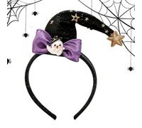 Halloween Witch Hat Headband, Cute Pumpkin and Ghost Party Hair Hoopš for | Festive Assorted Designs Featuring Witch Hats, Pumpkins, Ghosts, and Bats for an Eye-Catching Halloween Look, Lightweight