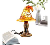 Halloween Witch Hat Night Lamp Stained Resin Table Decor Light Gift