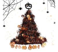Halloween Witch Hat | Wide Brim Pumpkin Skull Costume Accessory For Women | Wide Brim Witch Hat With Pumpkin Skull Accents Adds Bold Spooky Flair To Halloween Costumes, Parties, And Decorations.