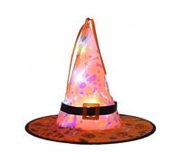 Halloween Witch Hat Wizard Spider Ghost Pumpkin Broom Light Girl Outdoor Indoor Yard Garden Party Dcor Without Battery