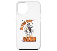 Halloween Witch Horse Funny Witch Way to the Barn Farm Custodia per iPhone 12/12 Pro