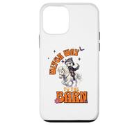Halloween Witch Horse Funny Witch Way to the Barn Farm Custodia per iPhone 12 mini