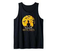 Halloween Witch Moon I Namaste Witches Yogi Meditation Canotta