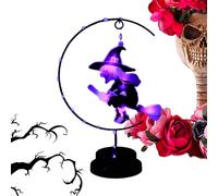 Halloween Witch Night Lights, Gothic Lamp, 7,87 x 5,91 Inches Led Bedside, Glow Decor for Dorm Displays, Desks, Entrance Tables, Porch Corners, Bedroom Accents, Home Illumination, Party Ambiance