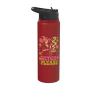 Halloween Witch Please Groovy Witch Divertente Halloween Stainless Steel Insulated Water Bottle
