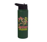 Halloween Witch Please Groovy Witch Divertente Halloween Stainless Steel Insulated Water Bottle