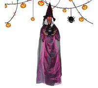 Halloween Witch Prop - 71 In Light Up Witch Decor, Decorazioni Di Halloween, Eyesing Eyes Horror Figura Che Tiene Il Calderone Con Gli Occhi Luminosi Per La Porta Del Cancello 'albero Portico Del