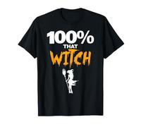 Halloween Witch Scopa 100% Quella Strega Maglietta