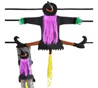 Halloween Witch Statue, Adjustable Tree Ornament with Reliable Design, Porc