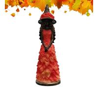 Halloween Witch Statue Autumn Tiered Tray Figurine Tabletop Home Decor