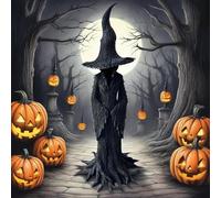Halloween Witch Statue Decor, 2026 New Halloween Witch Sculpture Decoration, Mystical Fantasy Figurine Symbolizing Protection&Nature(12in)