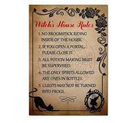 Halloween Witchy Decor Poster, Funny Gothic Wall Art Print Unframed, Magic Theme for Home Decor, Gift for Women Her on Birthday Halloween (Unframed,08X12inch(20X30cm))
