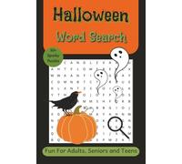 Halloween Word Search: 50+ Spooky Word Find Puzzles about Ghosts, Monsters, and Haunted Things | 6 x 9 inches, 110 pages | Fun and Relaxing Gift for Adults, Seniors, And Teens