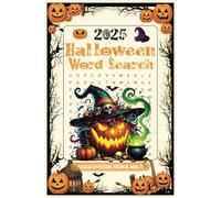 Halloween Word Search Book 2025: Words Puzzle with Easy to Read Print about Fun Halloween-Themed Words | 6x9 inches, 110 pages, 55 puzzles | for Kids, Teens & Adults
