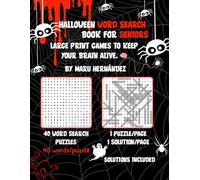 Halloween Word Search Book for Seniors: Large print games to keep your brain alive.