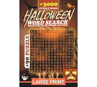 Halloween Word Search Puzzle Book: Scary & Fun Halloween Word Search: 90+ Large Print Puzzles with 3000+ Words | 120-Page Holiday Activity Book, 6x9 with Solutions for Adults & Seniors