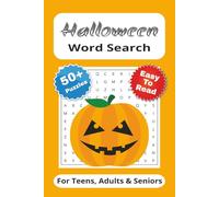Halloween Word Search Puzzle Book: Word Searches with Easy to Read Print about Halloween, Ghouls, Ghosts and more | 6x9 inches, 110 pages | 50+ Puzzles ... Gift for Vacations, Holidays and Free Times
