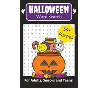 Halloween Word Search Puzzle Book: Word Searches with Easy to Read Print about Halloween, Monsters, Folklore and more | 6x9 inches | 110 pages | 50+ Puzzles. Gift for Anxiety Relief and Relaxation