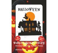 Halloween Word Search Puzzles: Word Searches with easy to Read Print about Creepy, Scary, Horror and More 6x9 inches, 110 pages, 50+ Puzzles,... Gift for Vacations, Holidays and Free Times